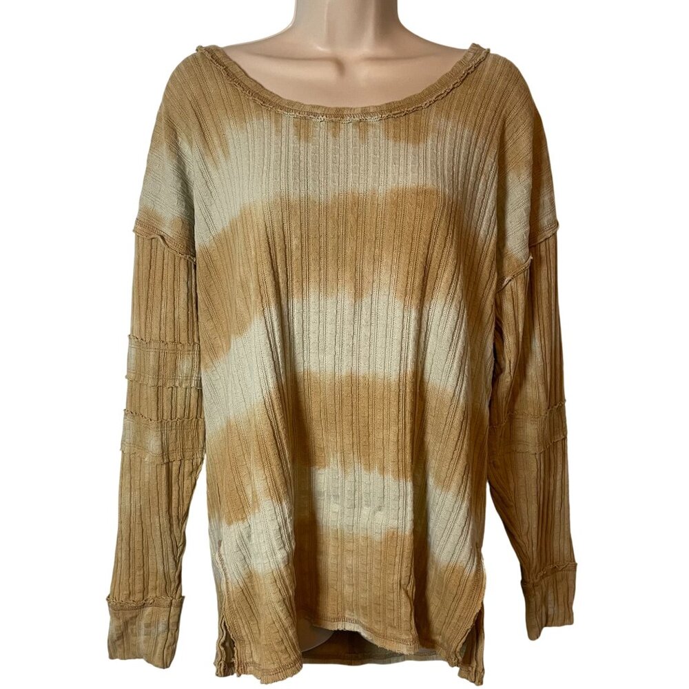 Free People We‎ The Free Sunset Tee Long Sleeve Small Striped Hippie Boho